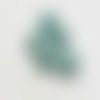 5 perles rondes en amazonite naturelle 10 mm de diamètre.