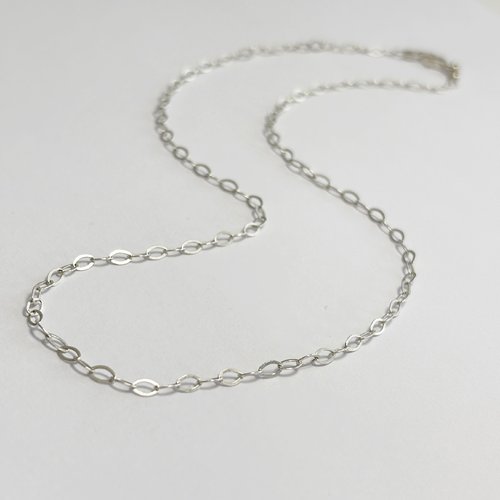 Chaîne en argent 925 maille losange 4 mm 42 cm avec fermoir mousqueton poire