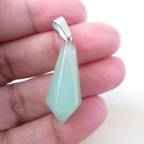 Pendentif pendule aventurine verte