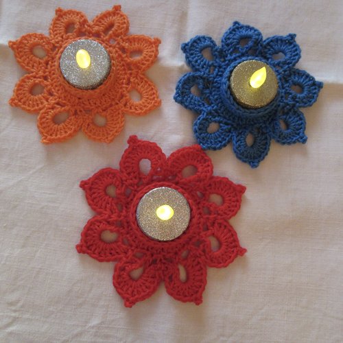 Lot de 3 bougeoirs porte bougie de noël