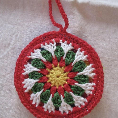 Tawashi de noël,éponge lavable, zéro déchet