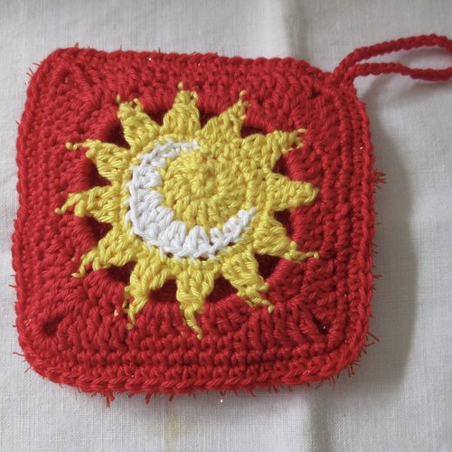 Eponge lavable tawashi "le soleil a rendez vous avec la lune"!