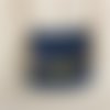 Sac pochette au crochet bleue