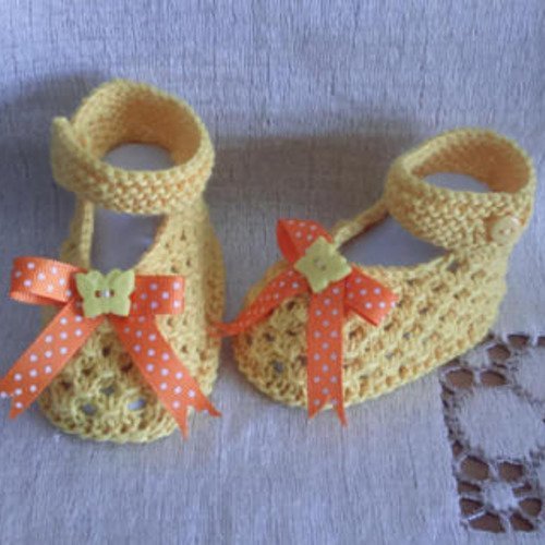 Chaussons Bebe Laine Forme Babies Taille 0 3 Mois Coton Un Grand Marche