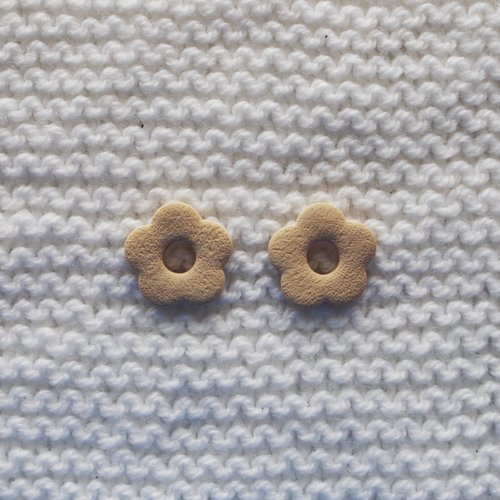 Pampilles interchangeables pour créoles // beige