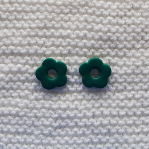 Pampilles interchangeables pour créoles // vert sapin