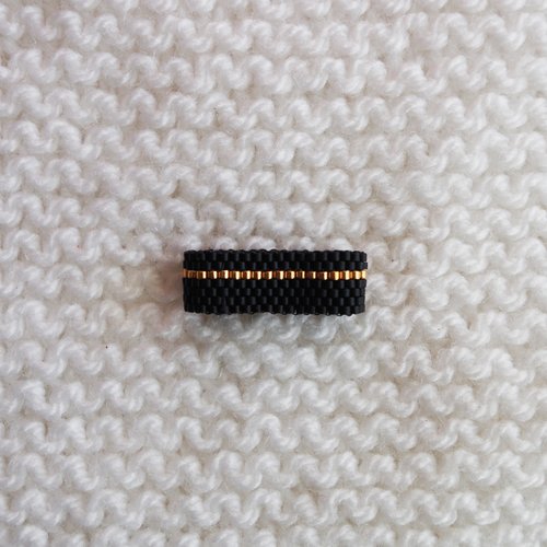 Bague en perles tissées // collection "orion" // modèle #1