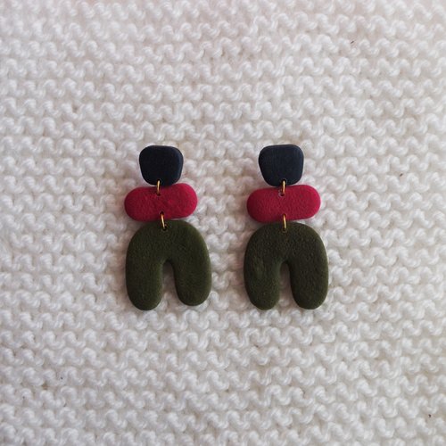 Boucles d'oreilles // collection "pluvia" // modèle aléatoire #2