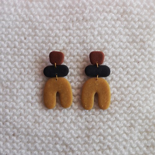 Boucles d'oreilles // collection "pluvia" // modèle aléatoire #3