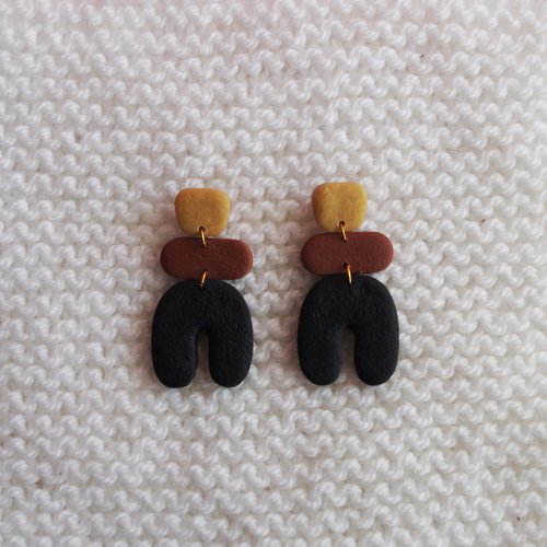 Boucles d'oreilles // collection "pluvia" // modèle aléatoire #4