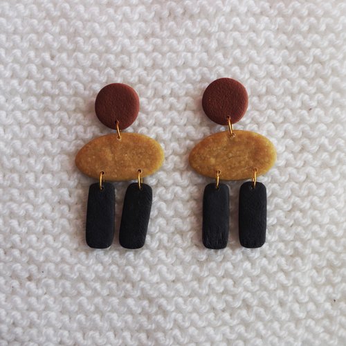 Boucles d'oreilles // collection "pluvia" // modèle aléatoire #9