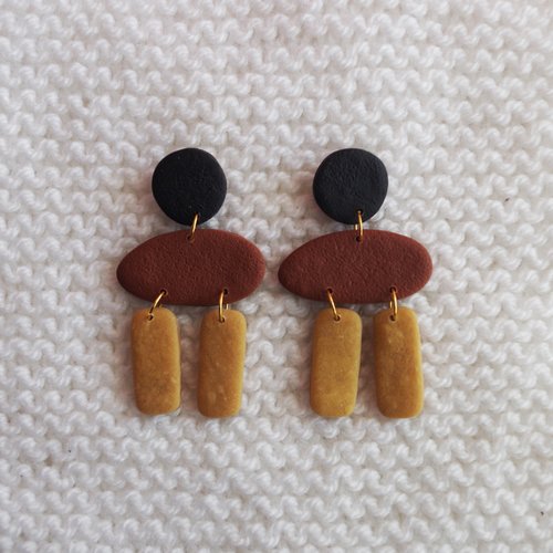 Boucles d'oreilles // collection "pluvia" // modèle aléatoire #11