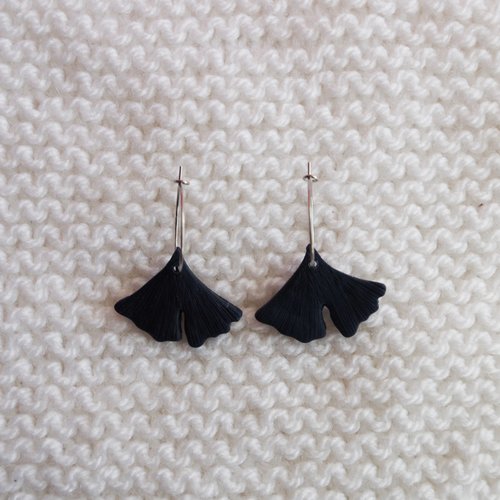 Créoles feuilles de gingko // collection "pluvia" // #5