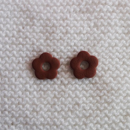 Pampilles interchangeables pour créoles // collection "pluvia" // modèle fleur // #4