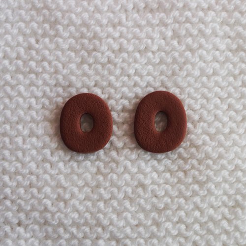 Pampilles interchangeables pour créoles // collection "pluvia" // modèle ovale // #4