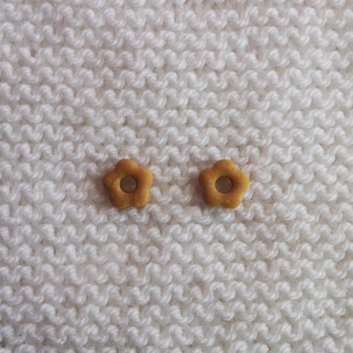 Pampilles interchangeables pour créoles // collection "pluvia" //  petit modèle fleur // #1