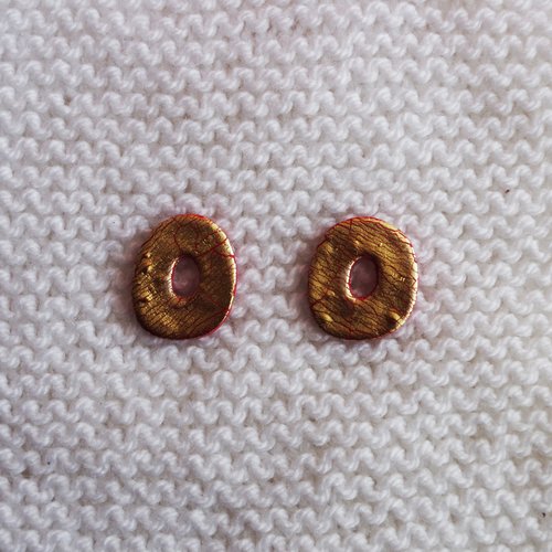 Pampilles interchangeables pour créoles // collection "sagitta" // modèle ovale #5