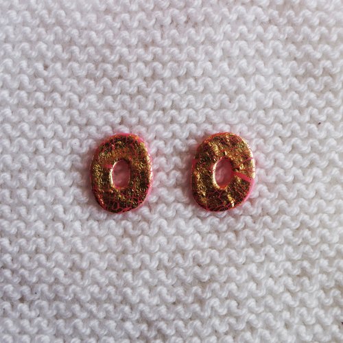 Pampilles interchangeables pour créoles // collection "sagitta" // modèle ovale #2