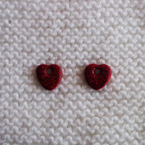 Pampilles interchangeables pour créoles // collection "sagitta" // modèle cœur #1