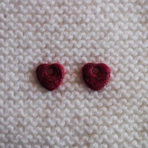 Pampilles interchangeables pour créoles // collection "sagitta" // modèle cœur #2