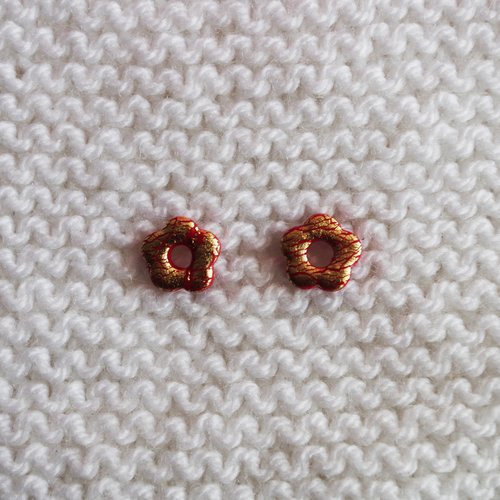 Pampilles interchangeables pour créoles // collection "sagitta" // modèle petite fleur #1