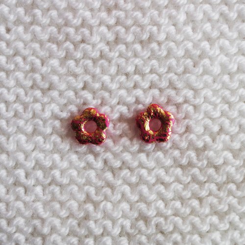 Pampilles interchangeables pour créoles // collection "sagitta" // modèle petite fleur #2