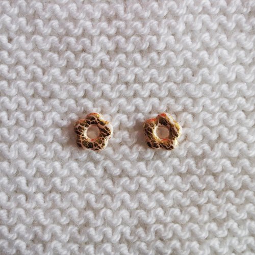 Pampilles interchangeables pour créoles // collection "sagitta" // modèle petite fleur #3