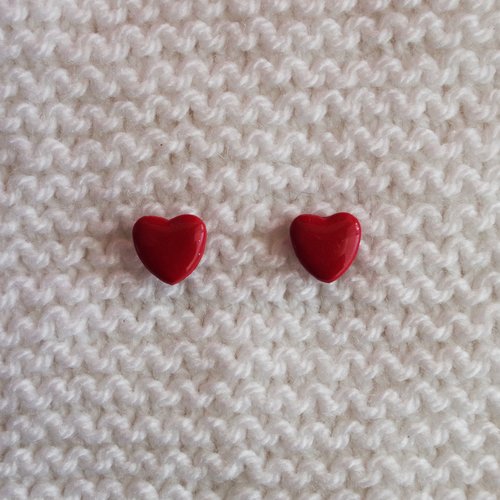 Boucles d'oreilles // collection "sagitta" // modèle cœur #5