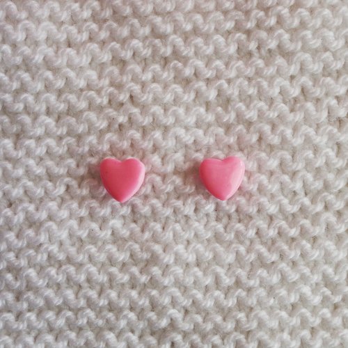 Boucles d'oreilles // collection "sagitta" // modèle cœur #6