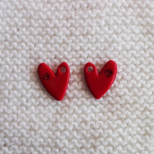 Pampilles interchangeables pour créoles // collection "sagitta" // modèle coeur #2