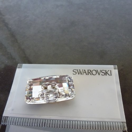 Connecteur rectangle swarovski crystal 20mmx11mm (x1)