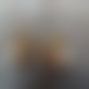 Pendentif anneaux jardin chinois lapin doré email  25mm x 22mm  (x1)