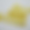 Dentelle en coton larg 2.5cm bi couleur jaune et blanc identique recto/verso