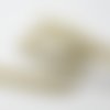 Galon largeur 1.5cm blanc brillant et lurex doré