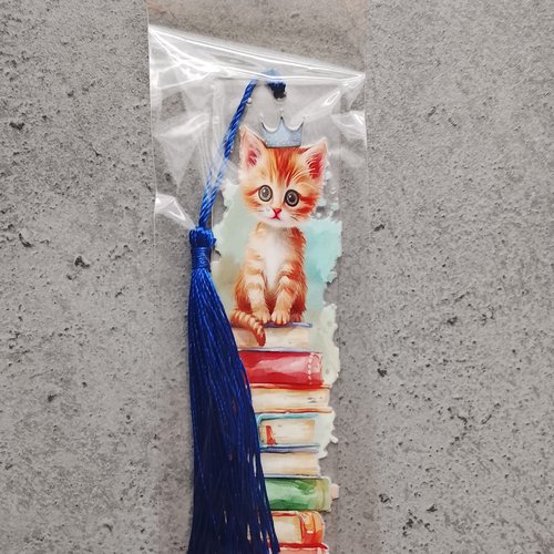 Marque page chat roux 2