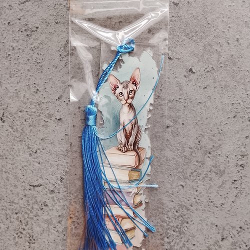 Marque page chat sphinx