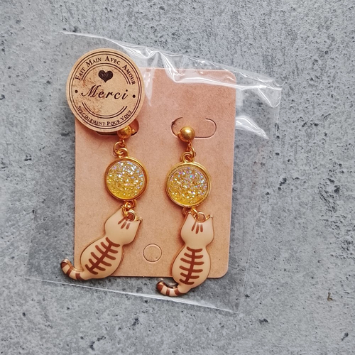 Silhouette chat roux