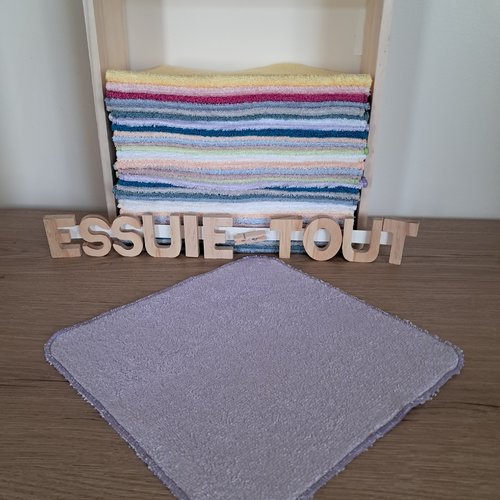 Essuie-tout en tissu micro eponge de bambou - mauve