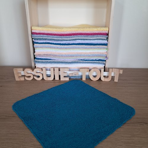 Essuie-tout en tissu micro eponge de bambou - turquoise