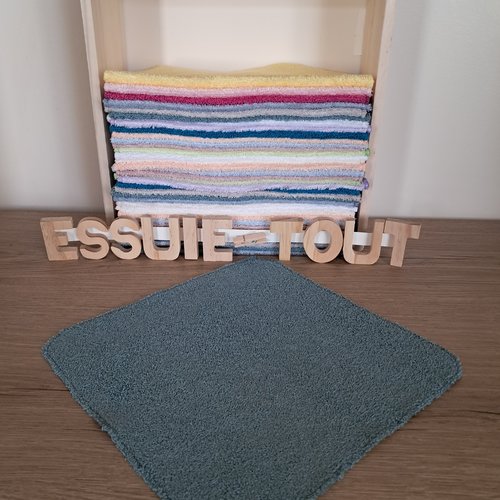 Essuie-tout en tissu micro eponge de bambou - vert roseau