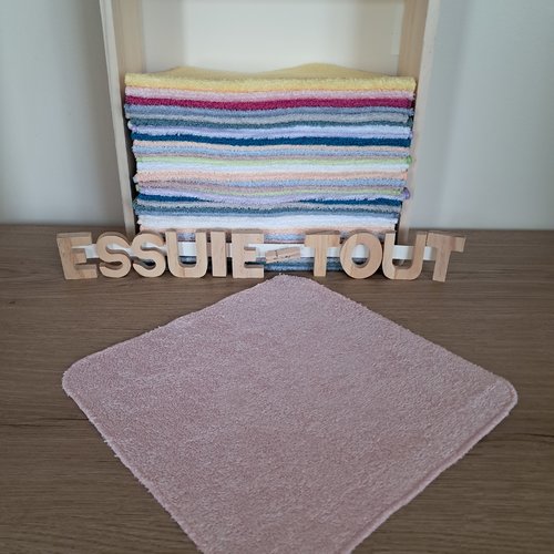 Essuie-tout en tissu micro eponge de bambou - rose bonbon