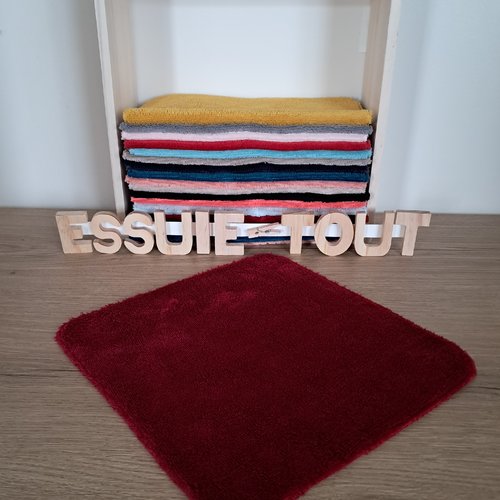 Essuie-tout en tissu micro eponge de bambou douillet - bordeaux
