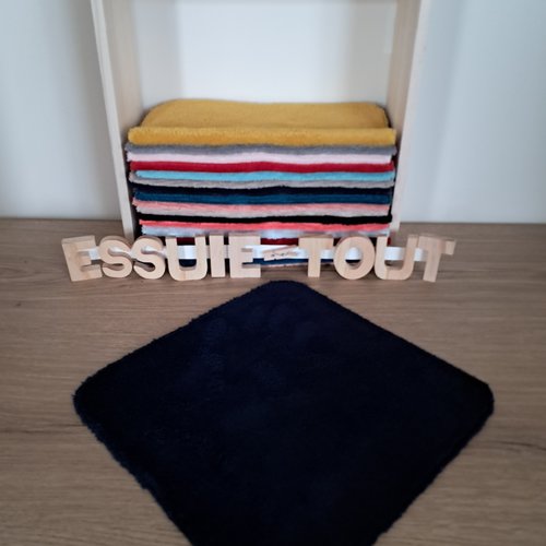Essuie-tout en tissu micro eponge de bambou douillet - bleu marine