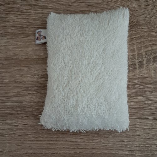 Eponge vaisselle -  tissu eponge et mini nid d'abeilles - ecru