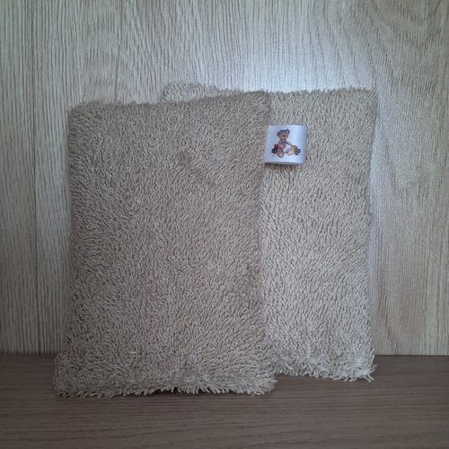 Petits duos eponge vaisselle + eponge multi-usages - beige