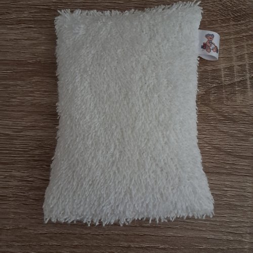Eponge vaisselle -  tissu eponge et mini nid d'abeilles - ecru