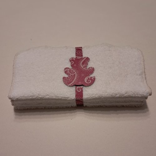 Essuie-tout en tissu eponge - lot de 5 - ecru