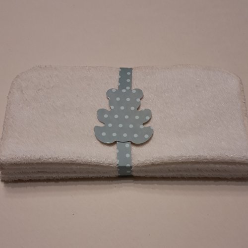 Essuie-tout en tissu micro eponge de bambou - lot de 5 - ecru