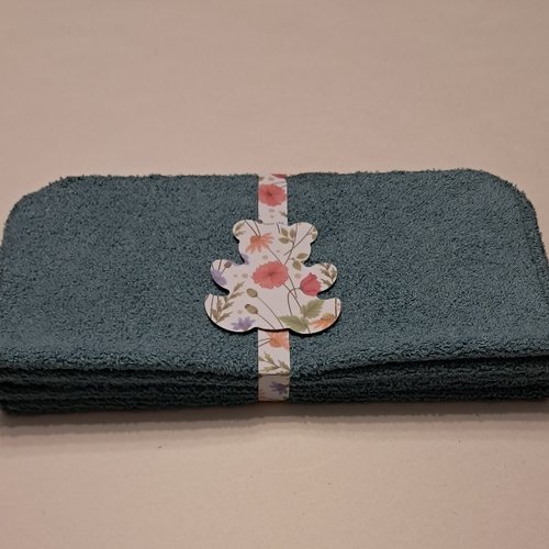 Essuie-tout en tissu micro eponge de bambou - lot de 5 - vert roseau