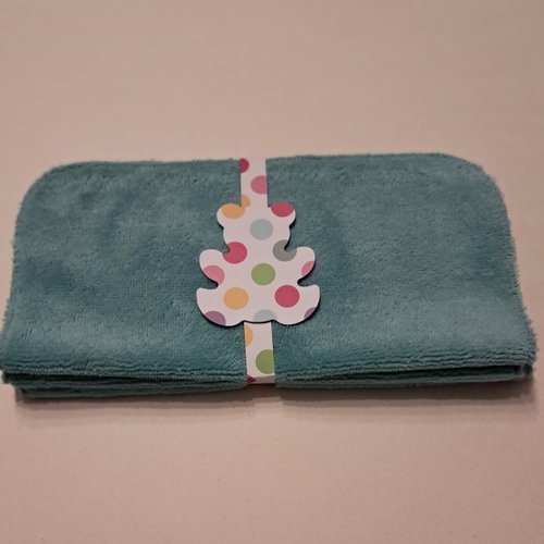 Essuie-tout en tissu micro eponge de bambou douillet - lot de 3 - vert menthe